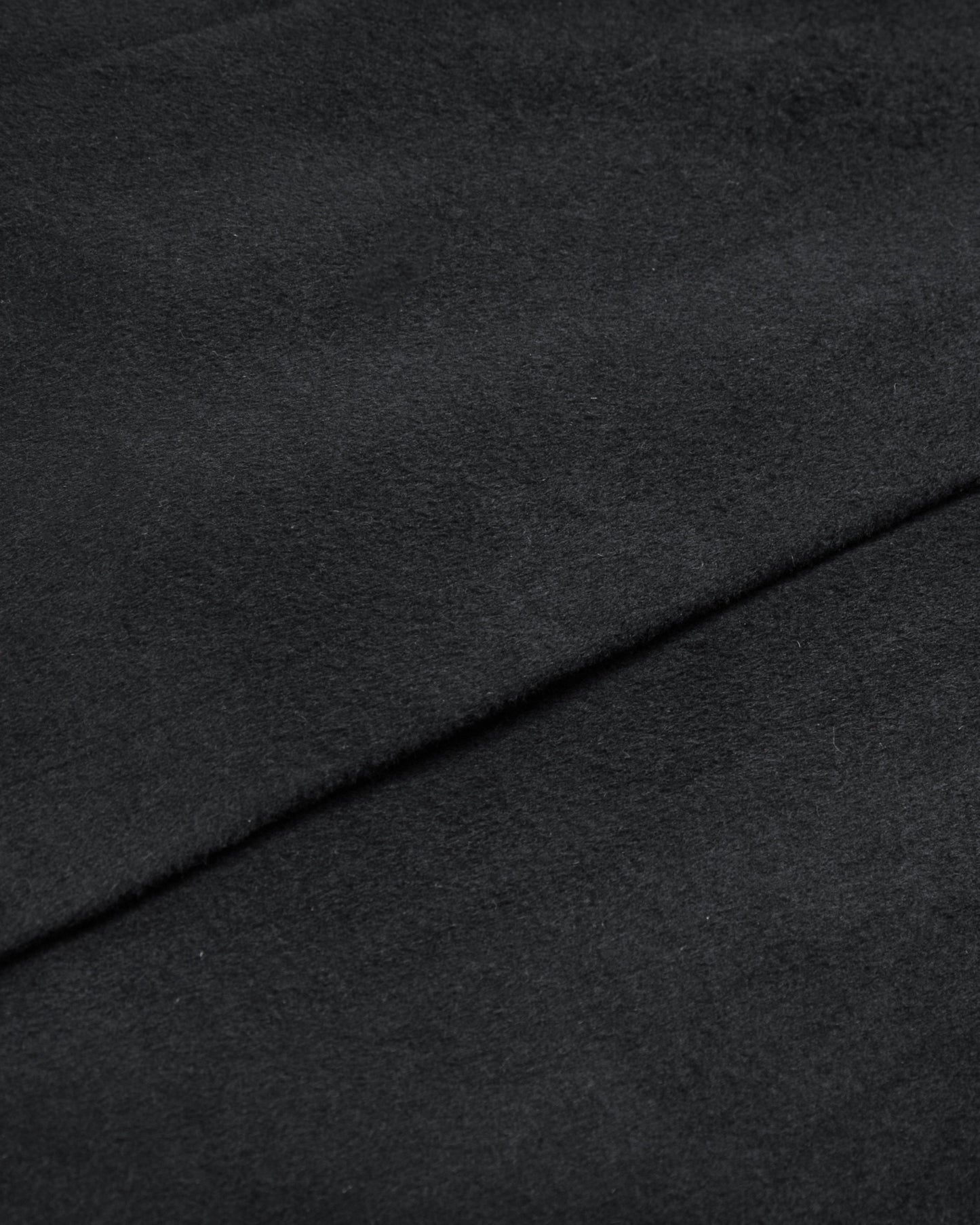 Black Wool Cashmere Long Overcoat