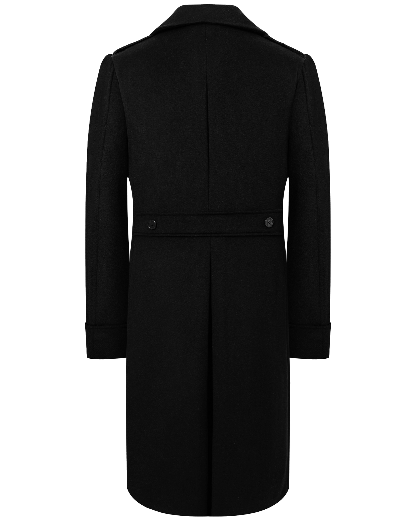 Black Wool Cashmere Greatcoat