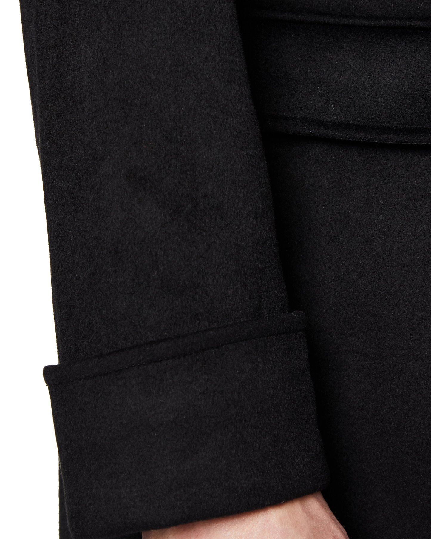 Black Wool Cashmere Greatcoat