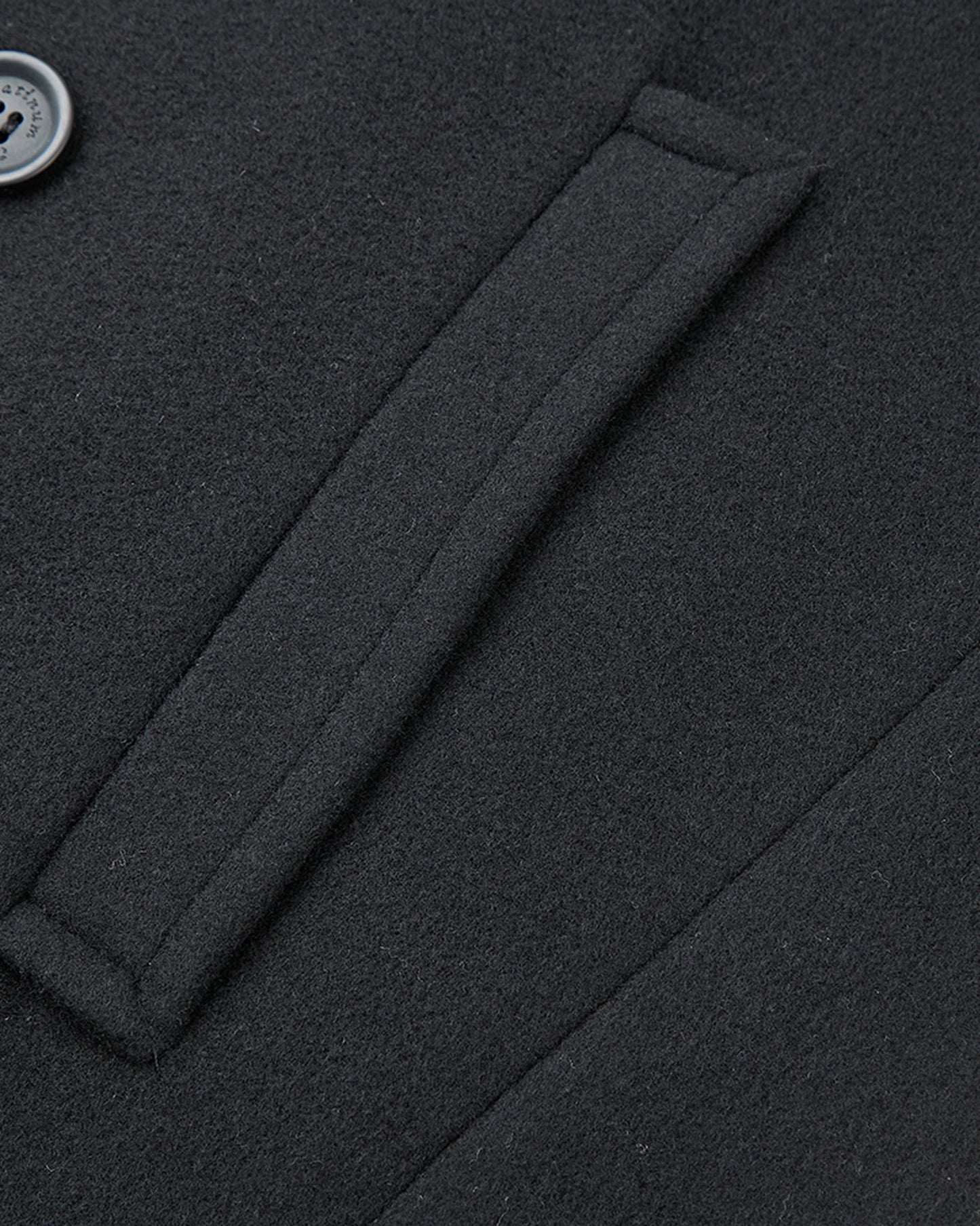 Black Double Breasted Wool Cashmere Long Overcoat - The Platinum Tailor