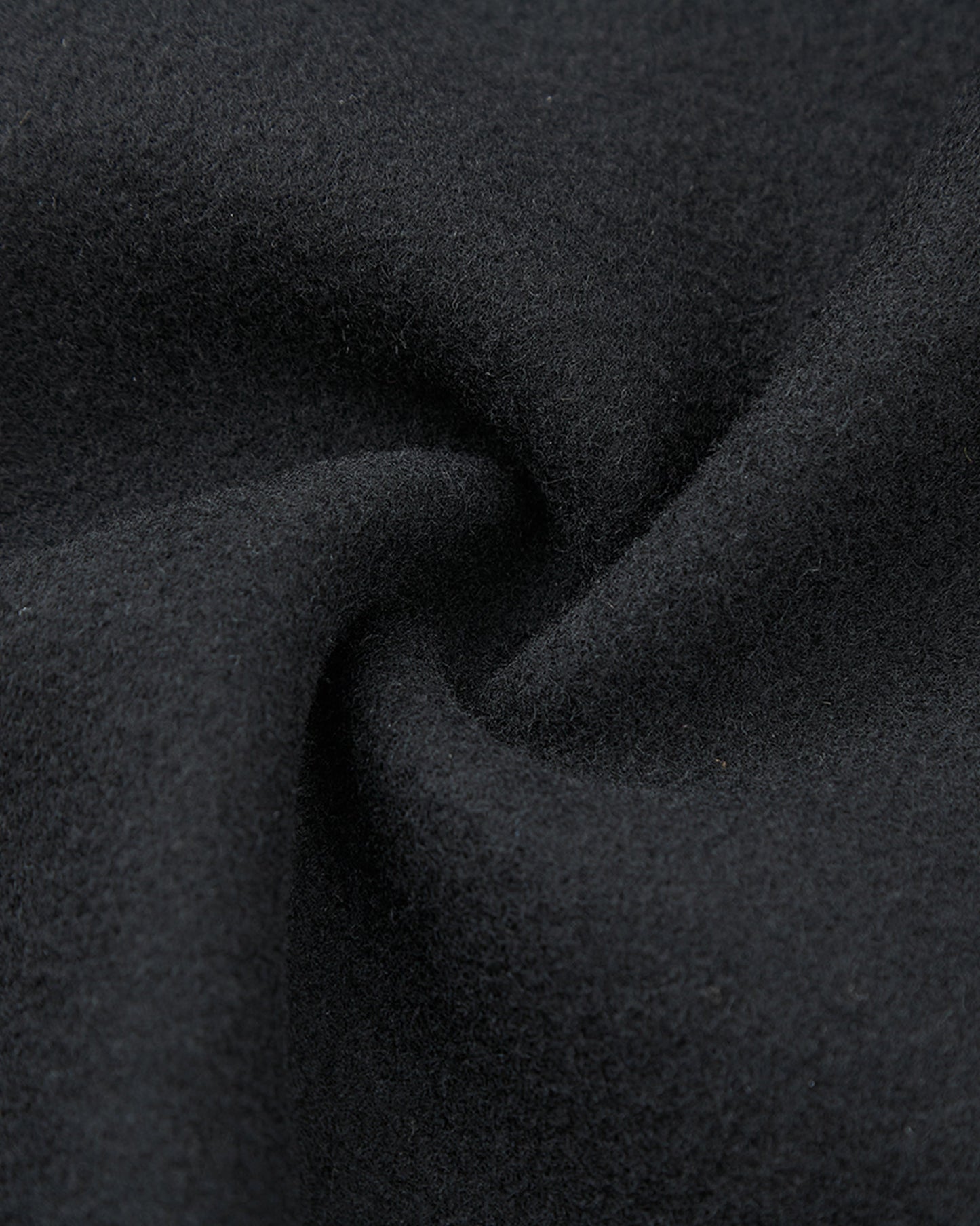 Black Long Wool Cashmere Overcoat Hidden Buttons - The Platinum Tailor