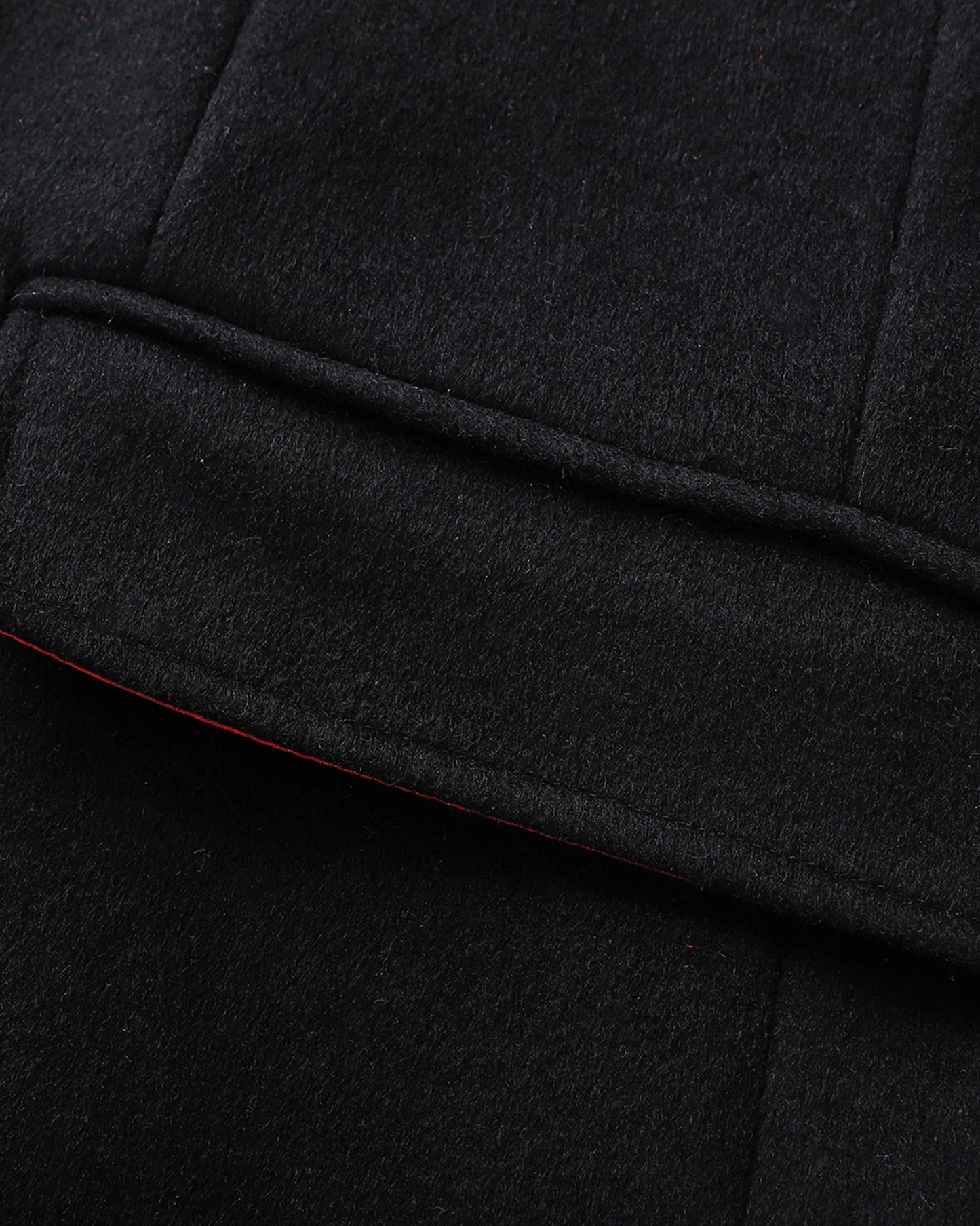 Black Wool Cashmere Covert Overcoat - The Platinum Tailor