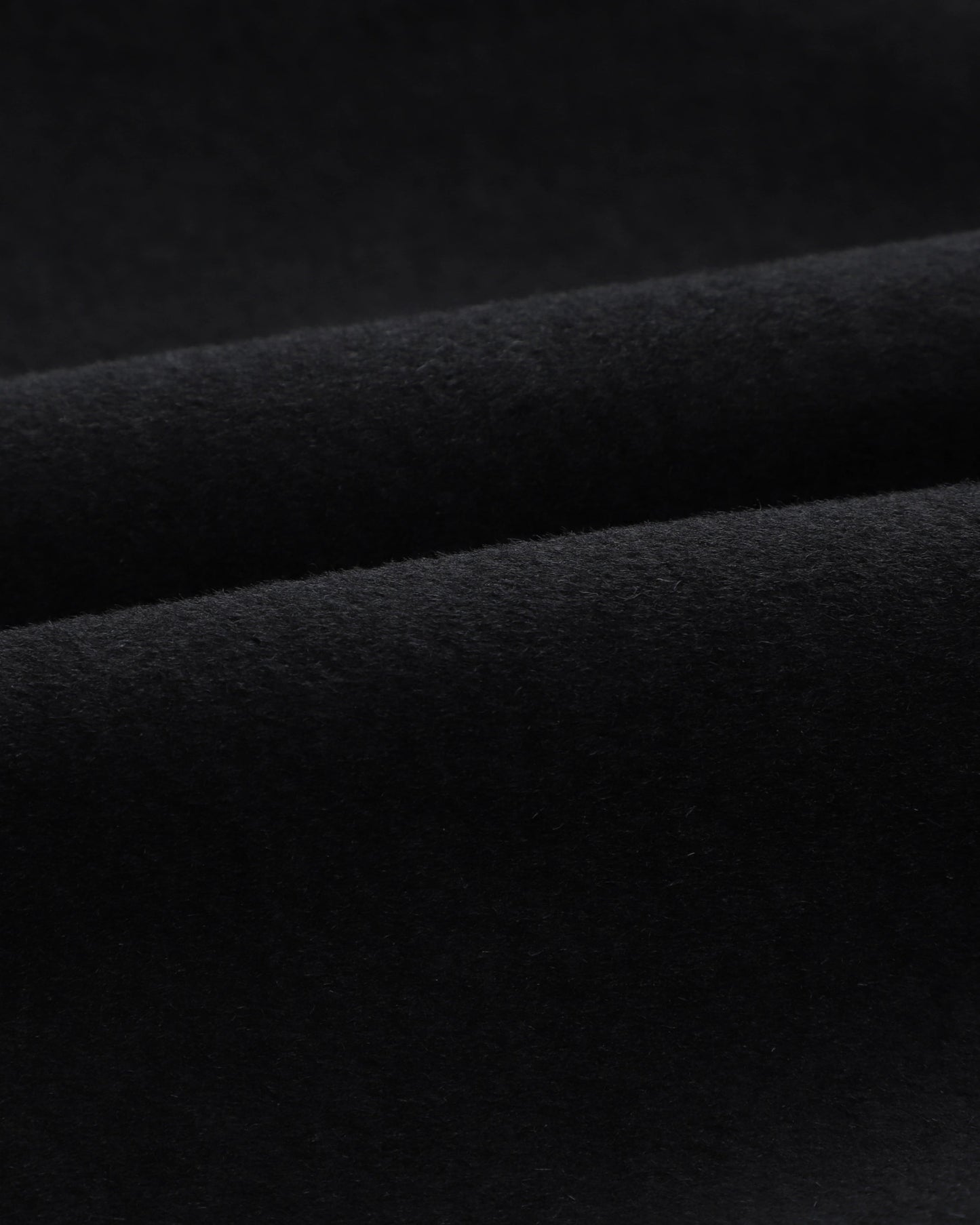 Black Wool Cashmere Covert Overcoat With Black Lining - The Platinum Tailor