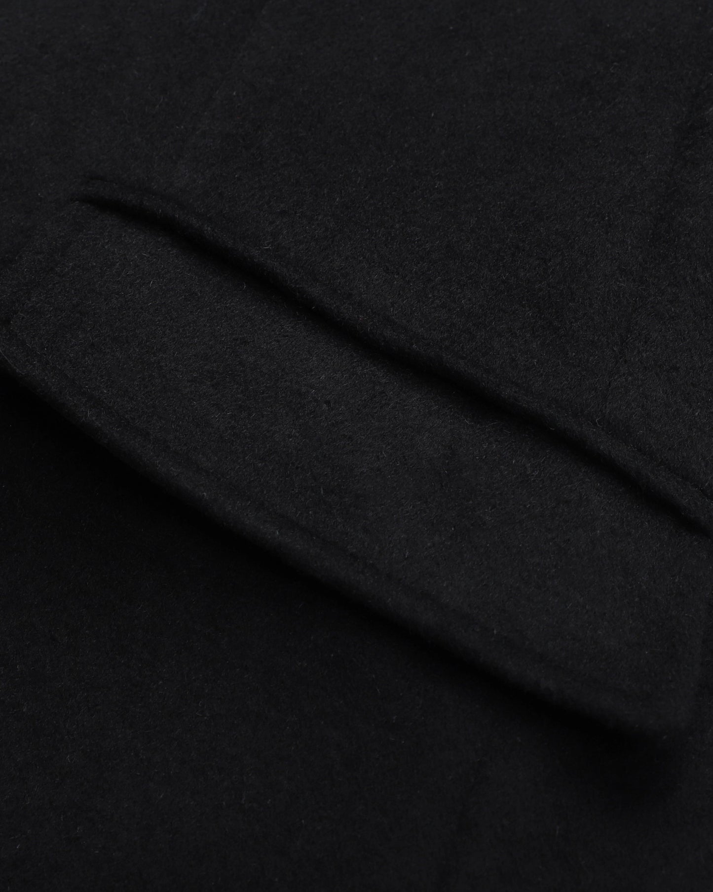 Black Wool Cashmere Covert Overcoat With Black Lining - The Platinum Tailor