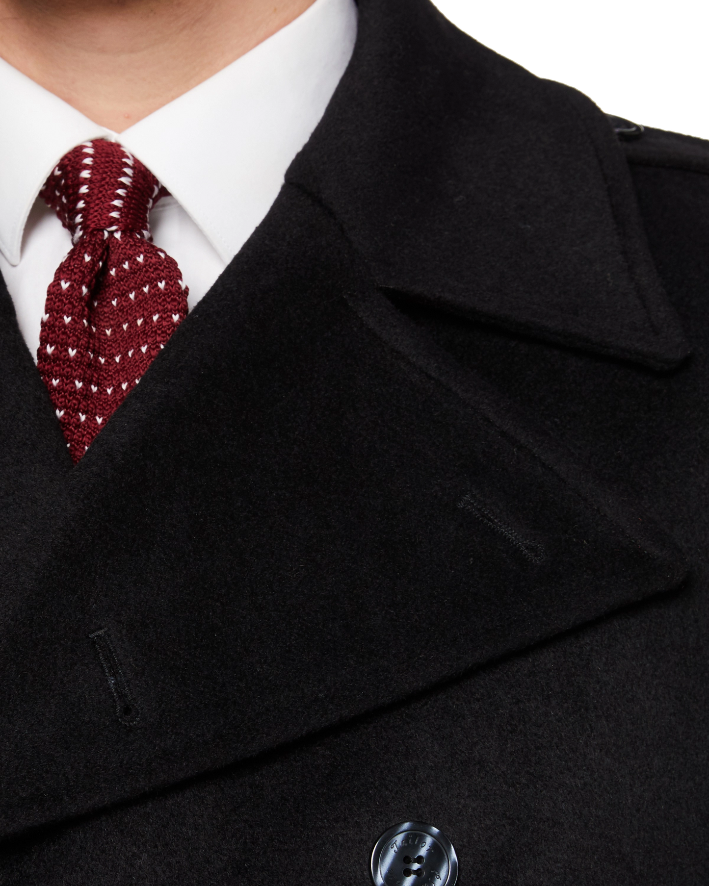Black Wool Cashmere Greatcoat - The Platinum Tailor