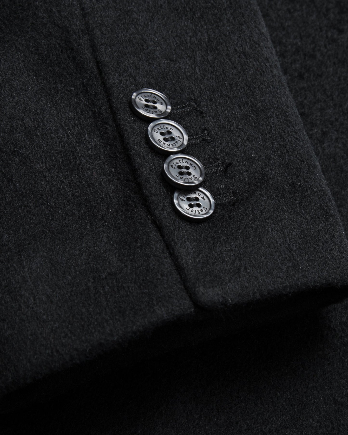 Black Wool Cashmere Long Overcoat - The Platinum Tailor
