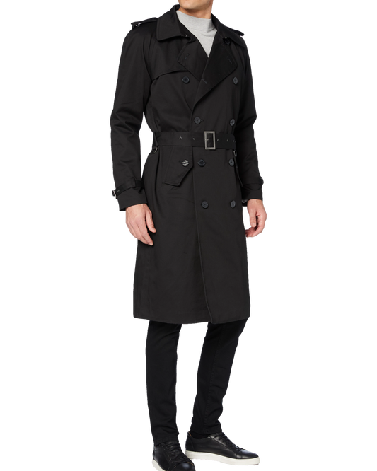 Stay Dry in Style with The Platinum Tailors Men’s Cotton Trench Coat