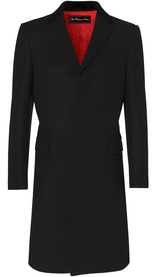 Luxury Wool & Cashmere Covert Overcoat - The Ultimate in Classic Style - The Platinum Tailor