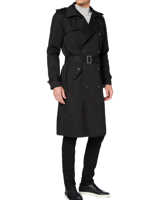 Stay Dry in Style with The Platinum Tailors Men’s Cotton Trench Coat - The Platinum Tailor