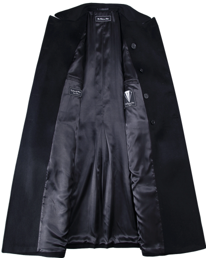 Black Wool Cashmere Greatcoat