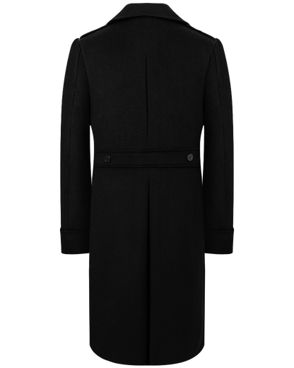 Black Wool Cashmere Greatcoat