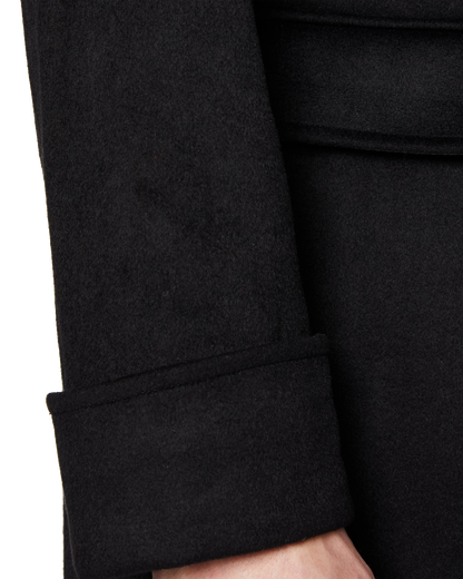 Black Wool Cashmere GreatCoat