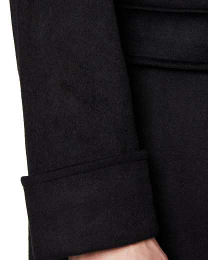 Black Wool Cashmere Greatcoat