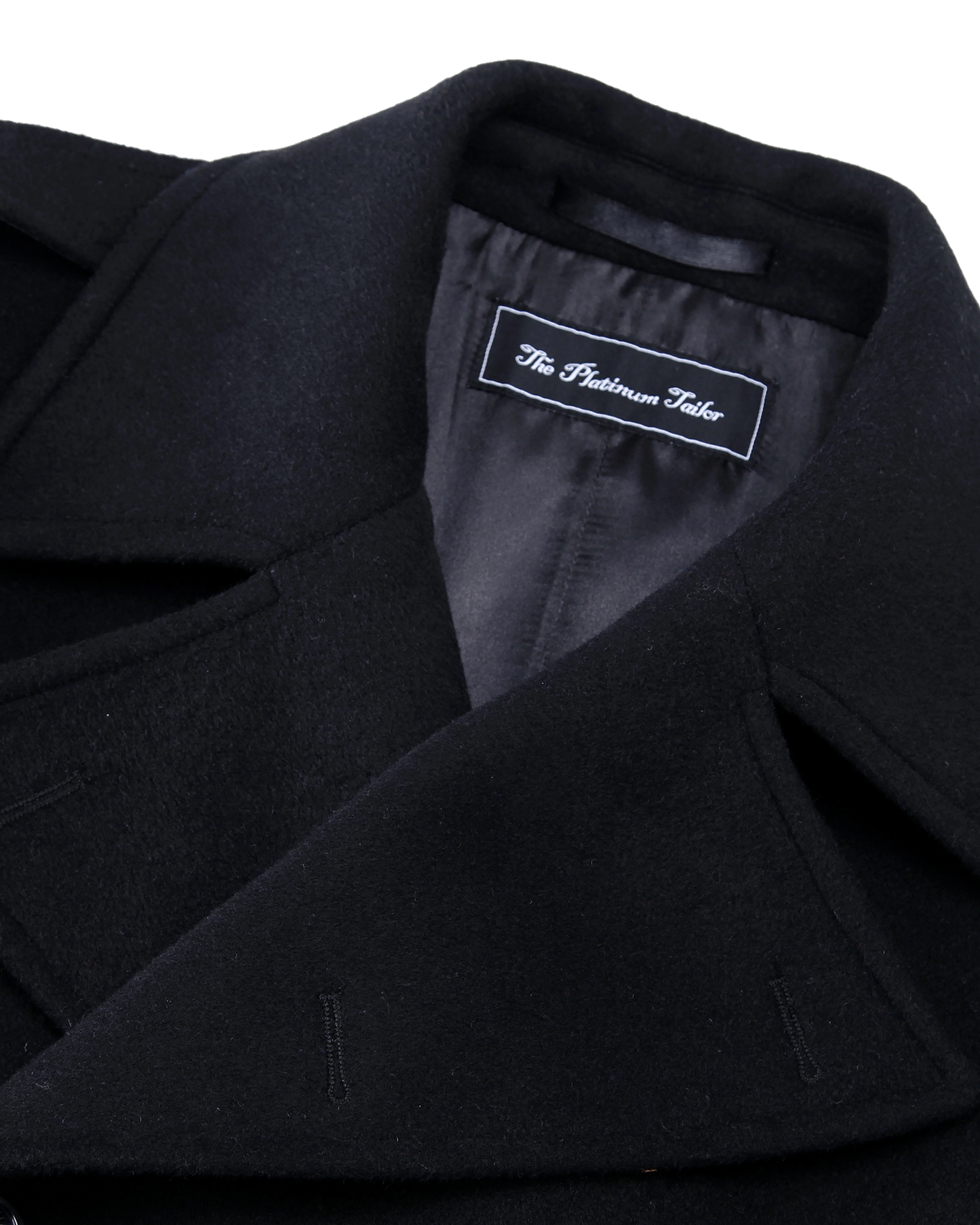 Black Wool Cashmere Greatcoat