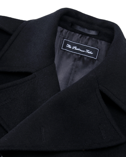 Black Wool Cashmere Greatcoat