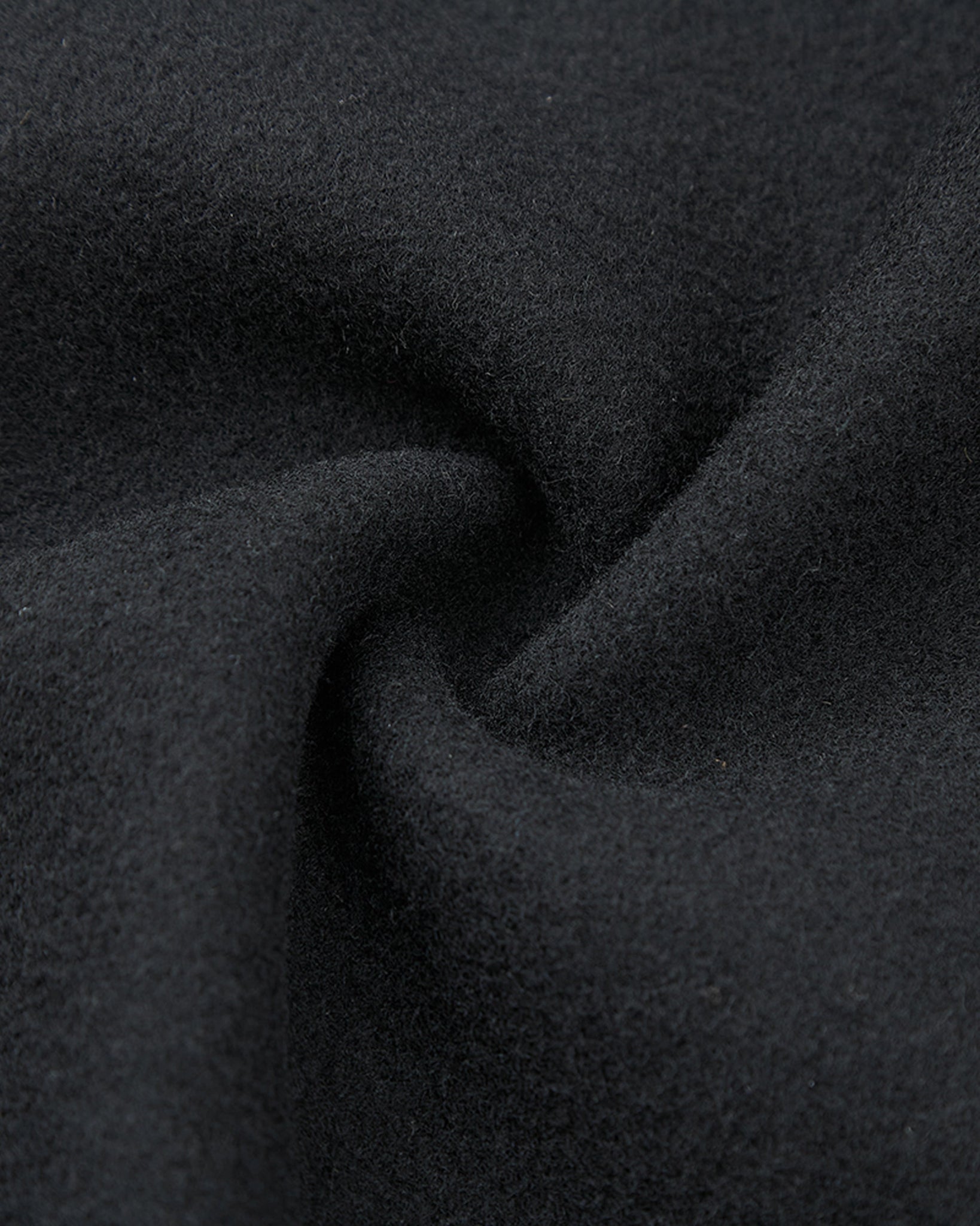 Black Long Wool Cashmere Overcoat Hidden Buttons - The Platinum Tailor