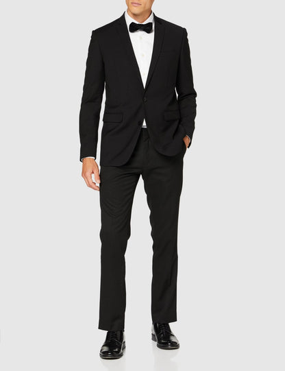 Mens Black Formal Velvet Bow Tie Pre Tied - The Platinum Tailor